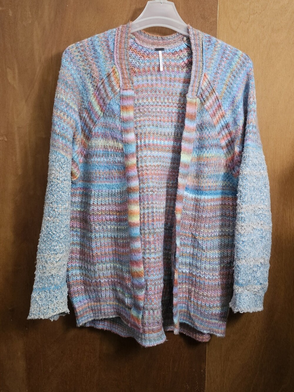 Free People Sedona Knit Womens open front Cardigan Sweater Duster anthropologie - Picture 2 of 10